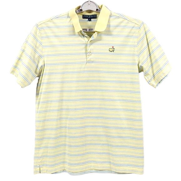 Masters Collection Golf Polo Mens L Striped Short Sleeve Performance Pima Cotton - Picture 11 of 12